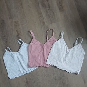 Laura Ashley Camisoles in Gray, Pink, and Cream
